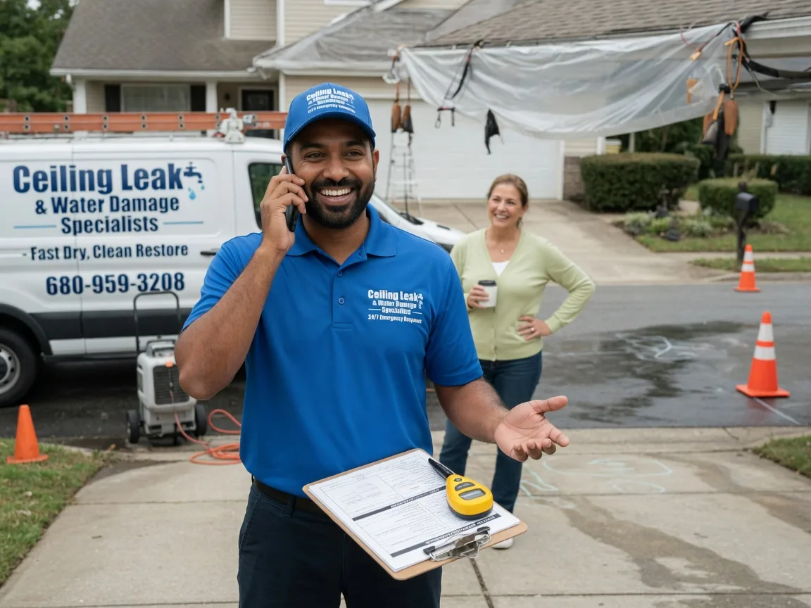 Ceiling Leak Cleanup Donie, TX FAQs